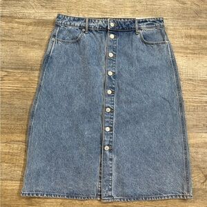 NWT denim knee length skirt